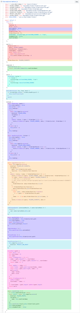 Vue Options API: Code grouped by option type